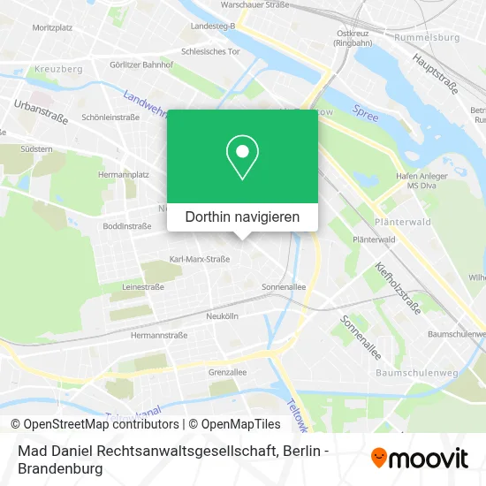 Mad Daniel Rechtsanwaltsgesellschaft Karte