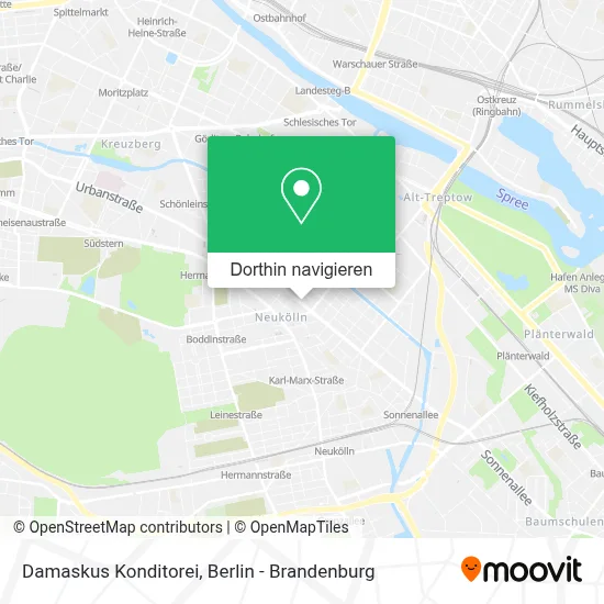 Damaskus Konditorei Karte