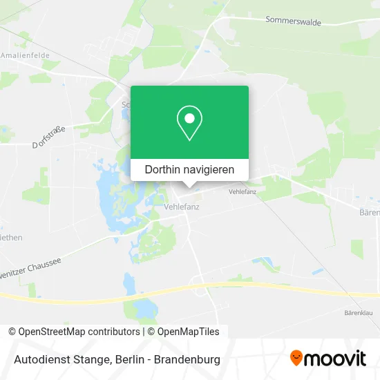 Autodienst Stange Karte