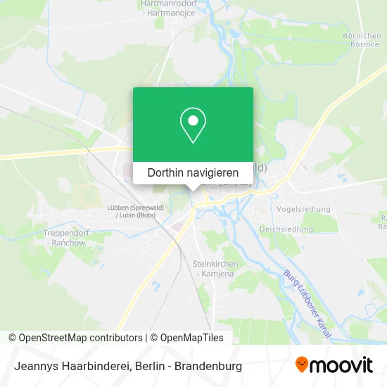 Jeannys Haarbinderei Karte