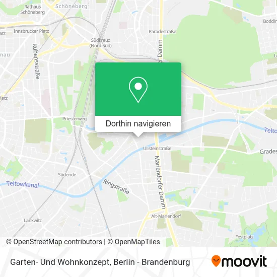 Garten- Und Wohnkonzept Karte