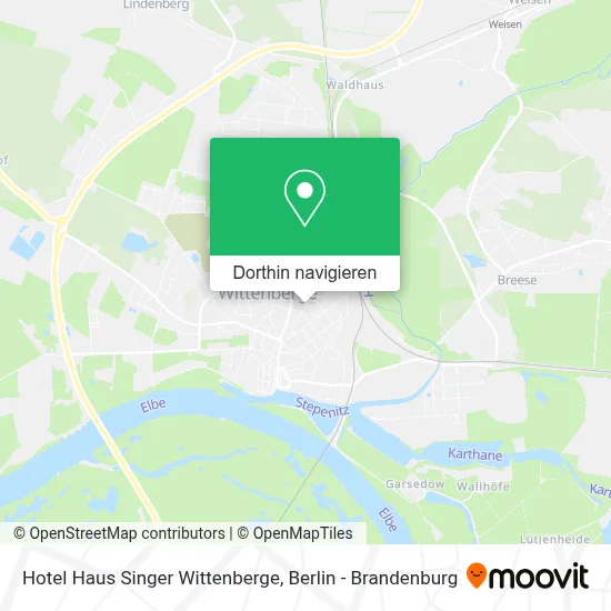 Hotel Haus Singer Wittenberge Karte