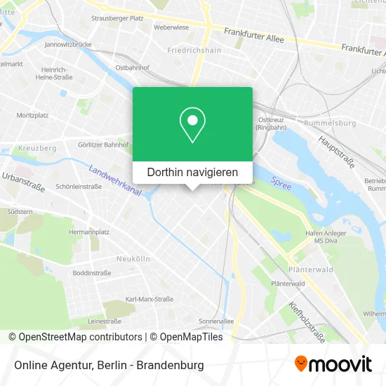 Online Agentur Karte