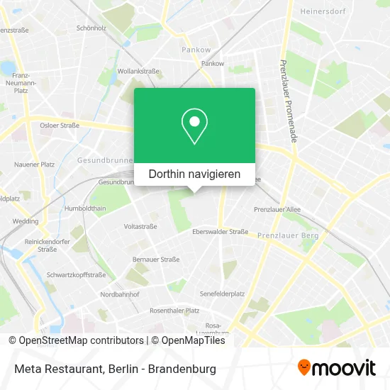 Meta Restaurant Karte
