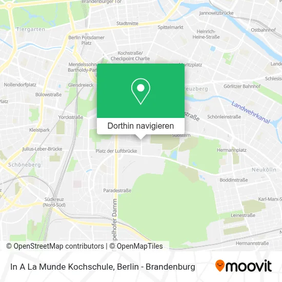 In A La Munde Kochschule Karte