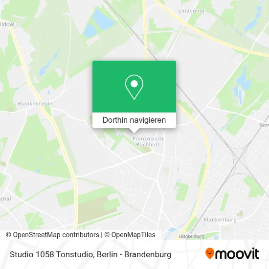 Studio 1058 Tonstudio Karte