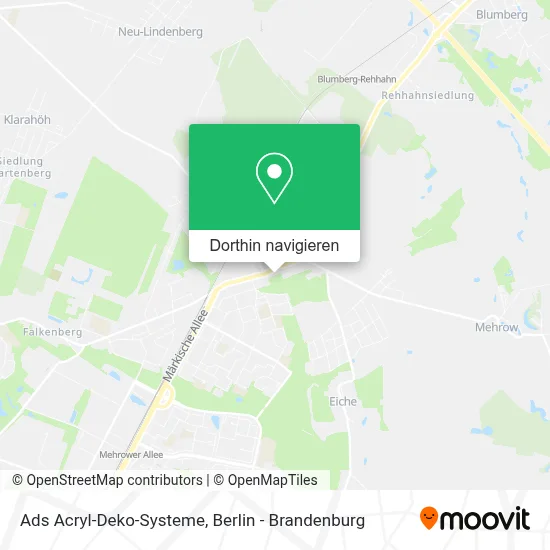 Ads Acryl-Deko-Systeme Karte