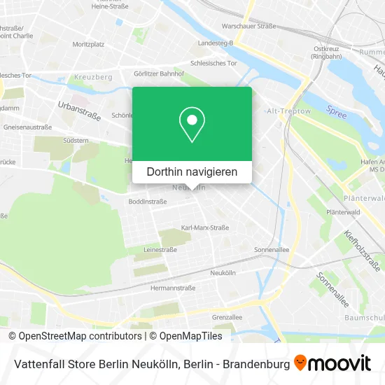 Vattenfall Store Berlin Neukölln Karte
