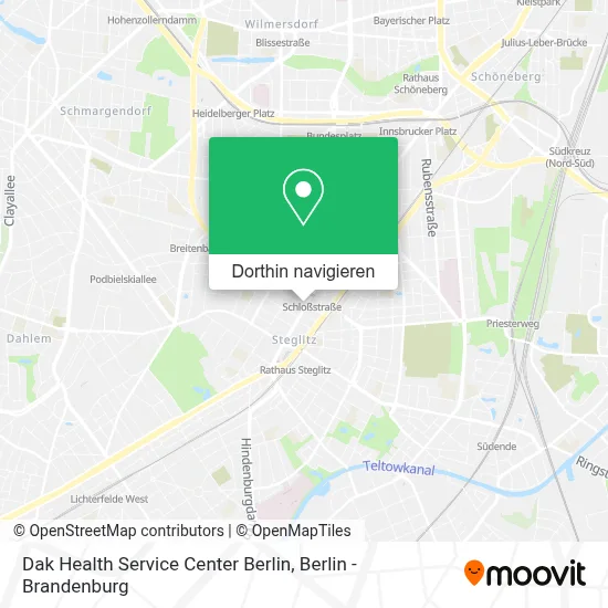 Dak Health Service Center Berlin Karte