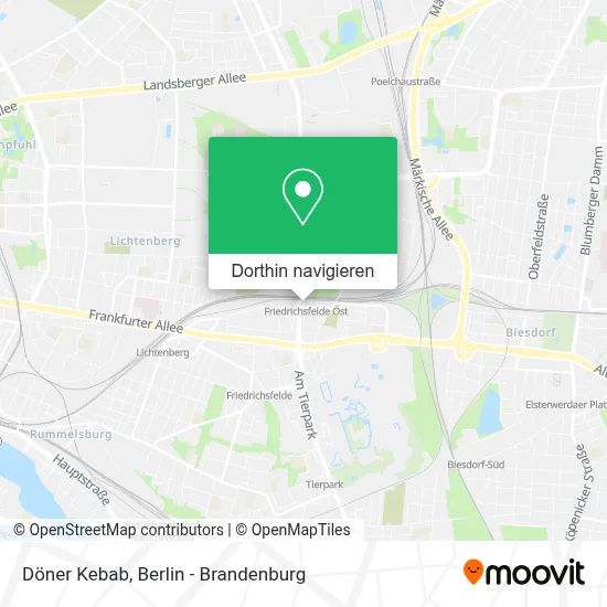 Döner Kebab Karte