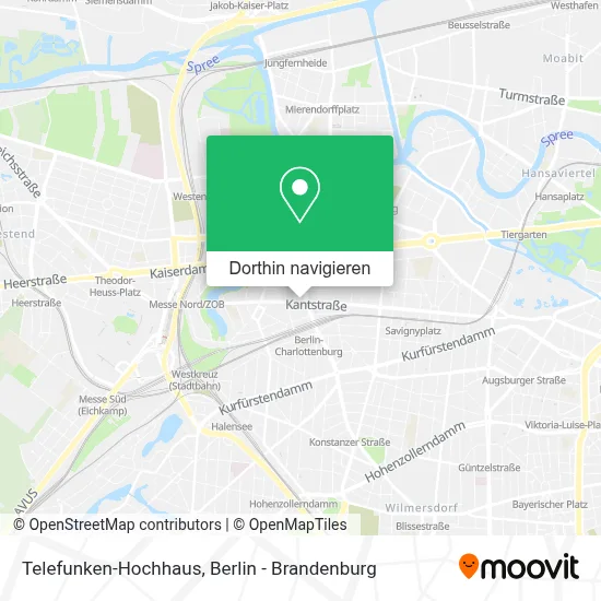 Telefunken-Hochhaus Karte