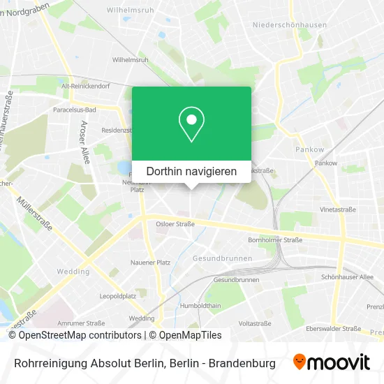 Rohrreinigung Absolut Berlin Karte
