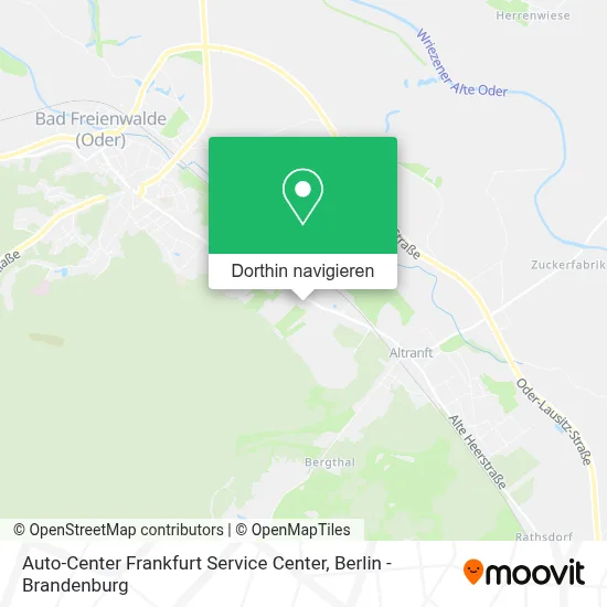Auto-Center Frankfurt Service Center Karte