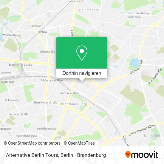 Alternative Berlin Tours Karte