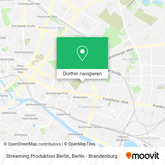 Streaming Produktion Berlin Karte