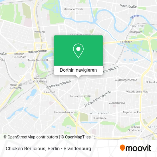 Chicken Berlicious Karte