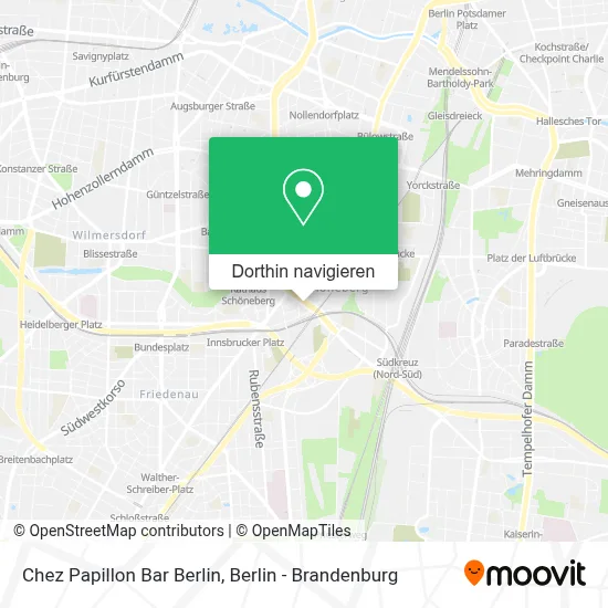 Chez Papillon Bar Berlin Karte