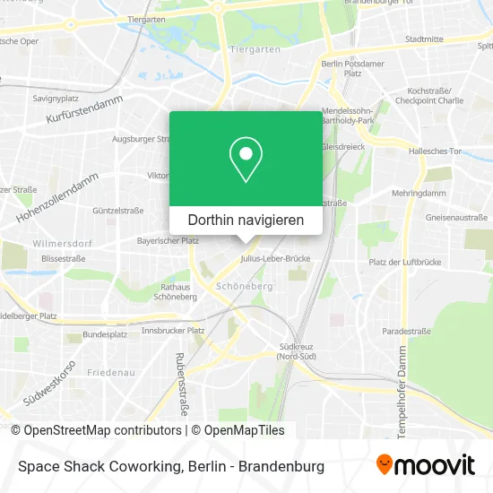 Space Shack Coworking Karte