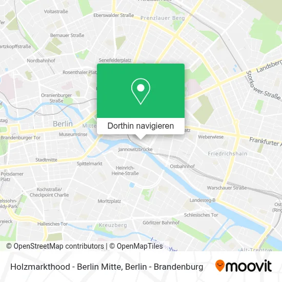 Holzmarkthood - Berlin Mitte Karte