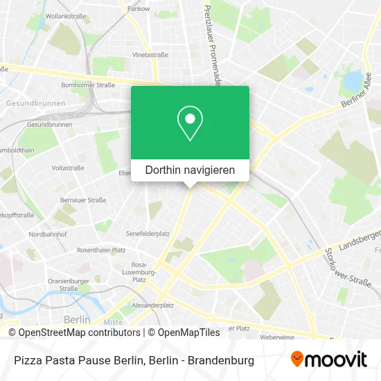 Pizza Pasta Pause Berlin Karte