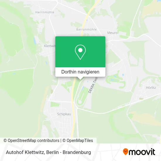 Autohof Klettwitz Karte