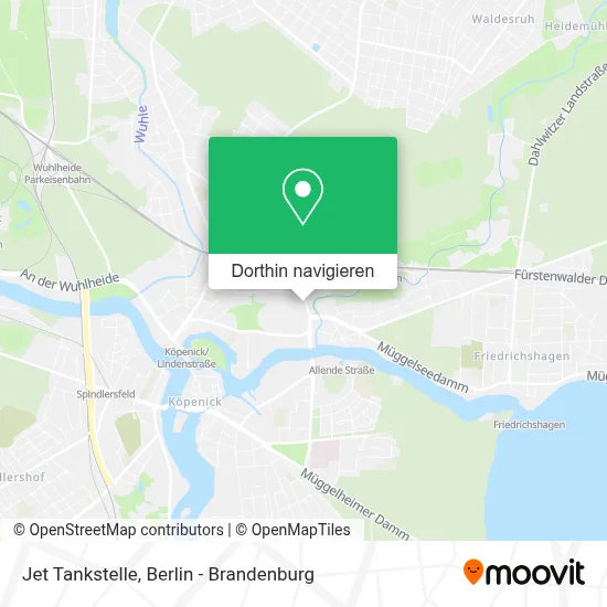 Jet Tankstelle Karte