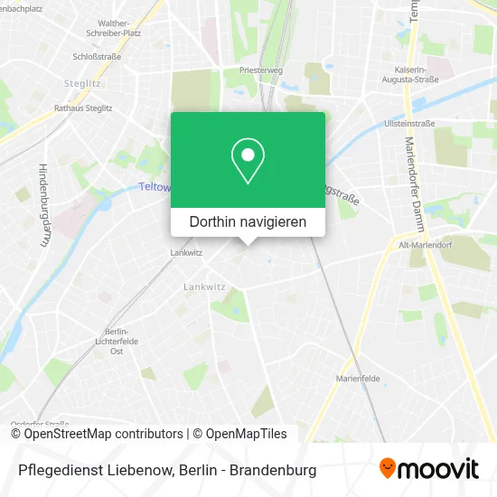 Pflegedienst Liebenow Karte
