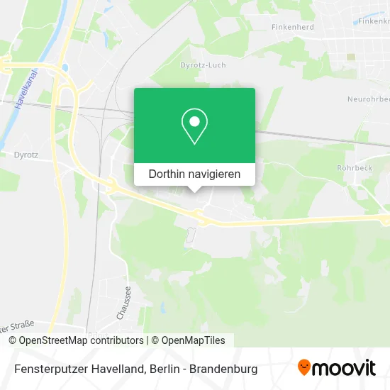 Fensterputzer Havelland Karte