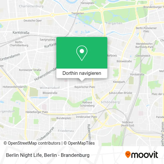 Berlin Night Life Karte