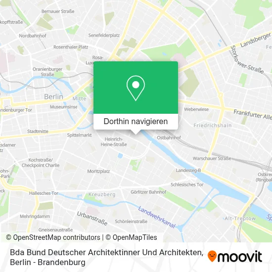 Bda Bund Deutscher Architektinner Und Architekten Karte