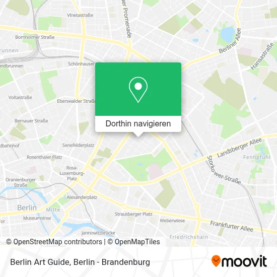 Berlin Art Guide Karte