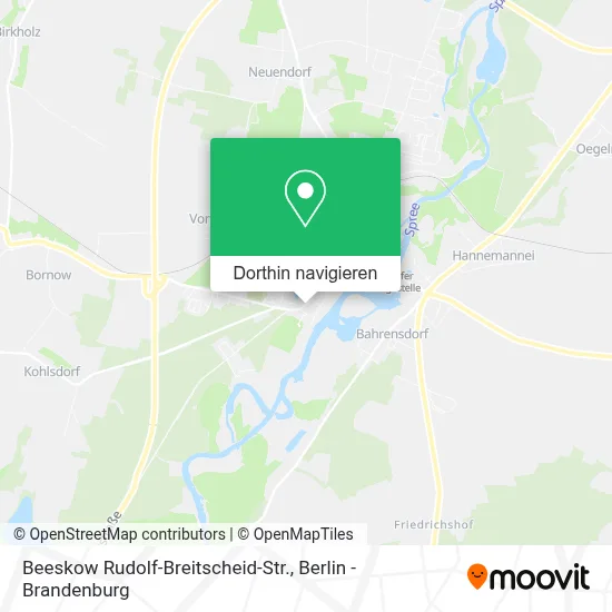 Beeskow Rudolf-Breitscheid-Str. Karte
