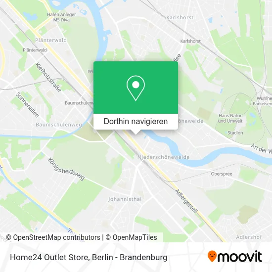 Home24 Outlet Store Karte