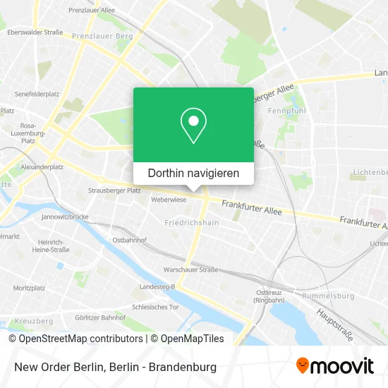 New Order Berlin Karte