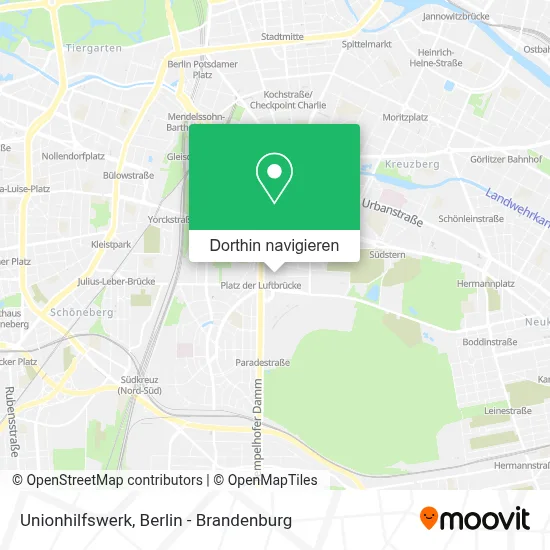 Unionhilfswerk Karte