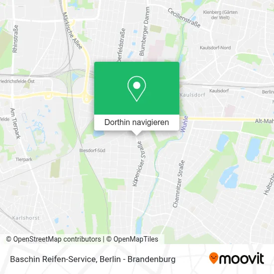 Baschin Reifen-Service Karte