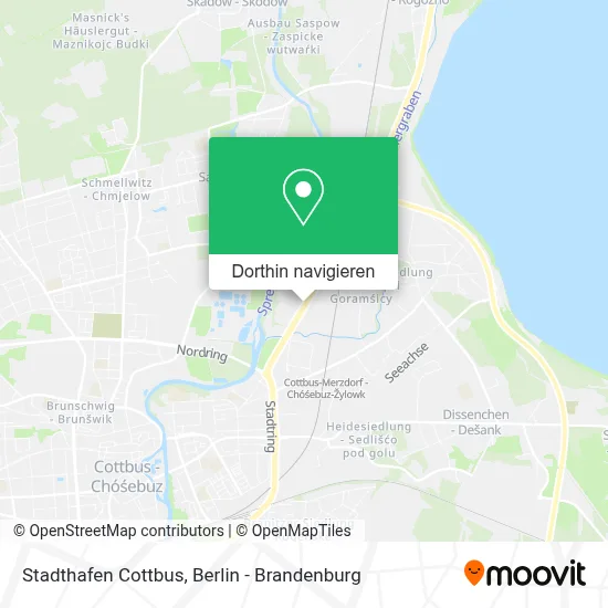 Stadthafen Cottbus Karte