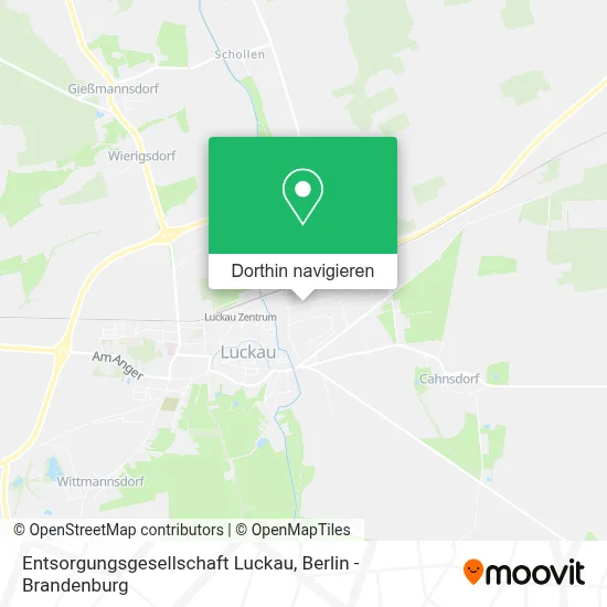 Entsorgungsgesellschaft Luckau Karte