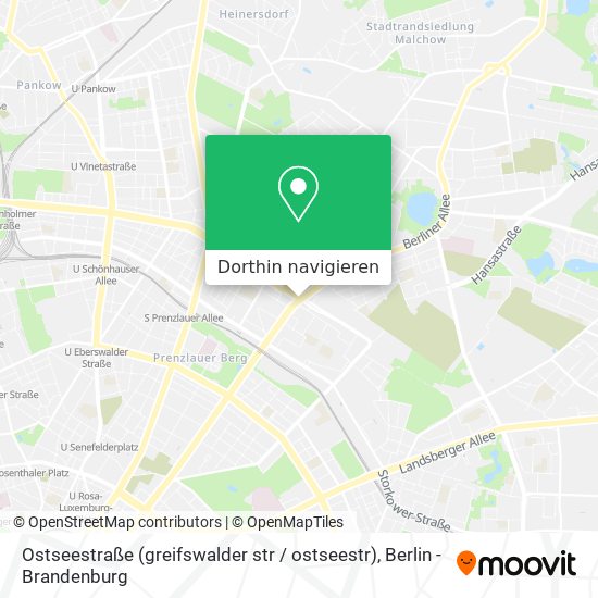 Ostseestraße (greifswalder str / ostseestr) Karte