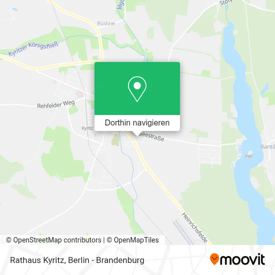 Rathaus Kyritz Karte