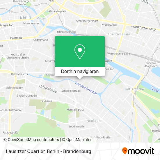 Lausitzer Quartier Karte