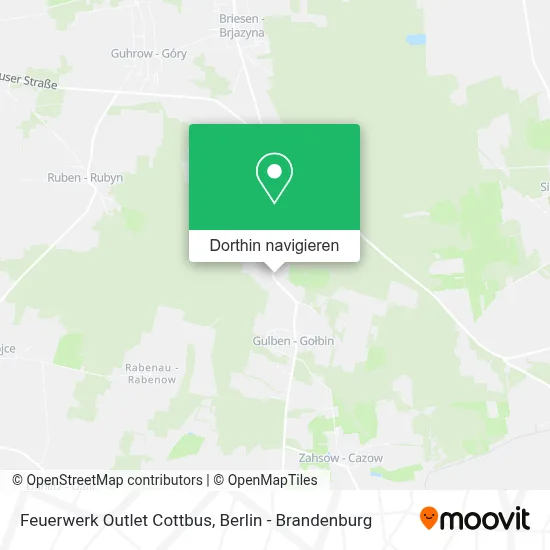 Feuerwerk Outlet Cottbus Karte