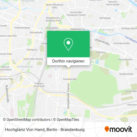 Hochglanz Von Hand Karte