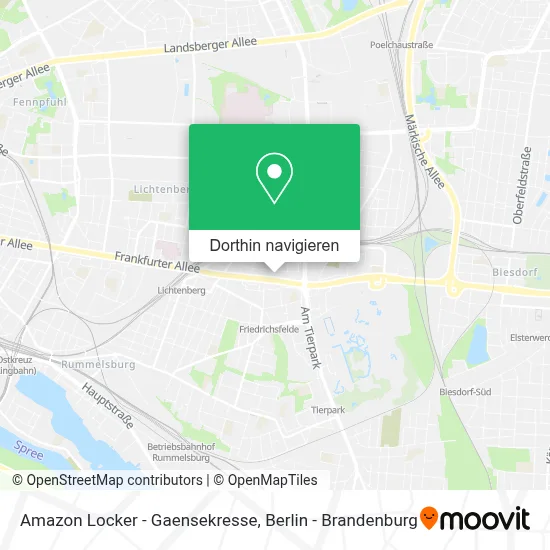 Amazon Locker - Gaensekresse Karte