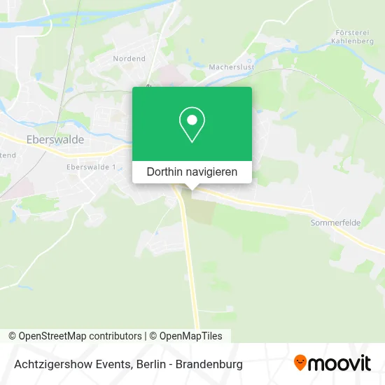 Achtzigershow Events Karte