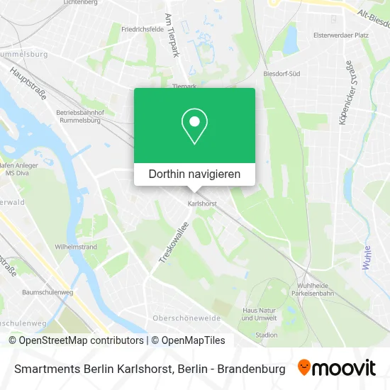 Smartments Berlin Karlshorst Karte