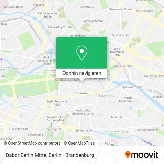 Babor Berlin Mitte Karte