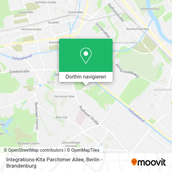 Integrations-Kita Parchimer Allee Karte
