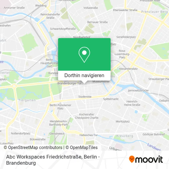 Abc Workspaces Friedrichstraße Karte