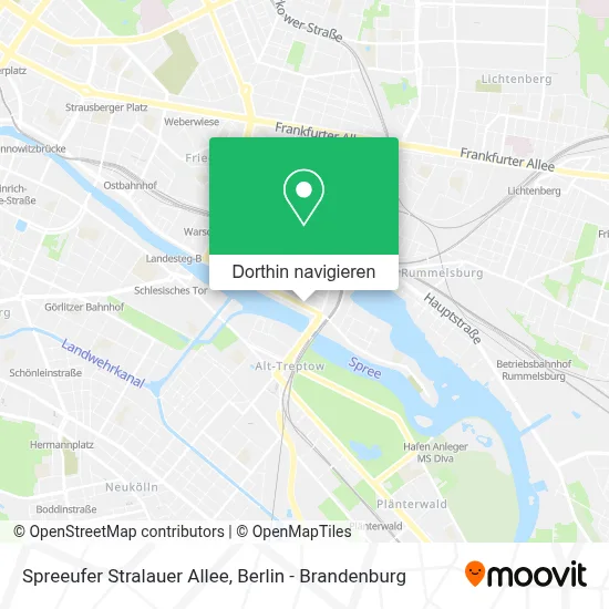 Spreeufer Stralauer Allee Karte